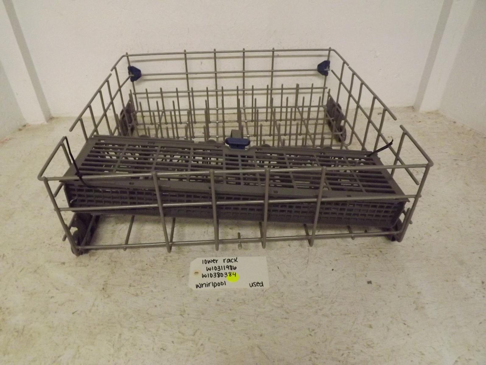 Whirlpool Dishwasher W10311986 W10380384 Lower Rack Used Whirlpool Dishwasher W10311986 W10380384 Lower Rack Used